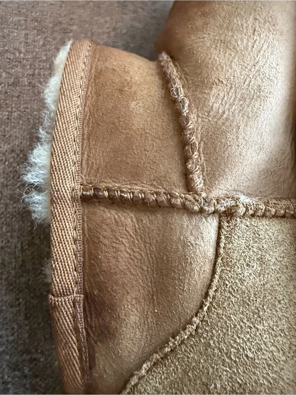 UGG Beige/Tan Boot Sole with UGG Logo